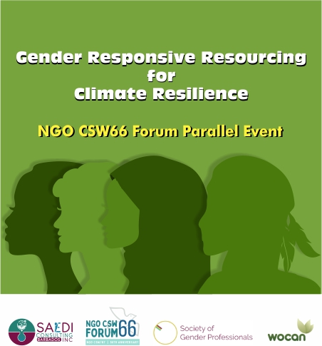 SAEDI Consulting Barbados Inc: Gender Responsive Resourcing for Climate Resilience Action